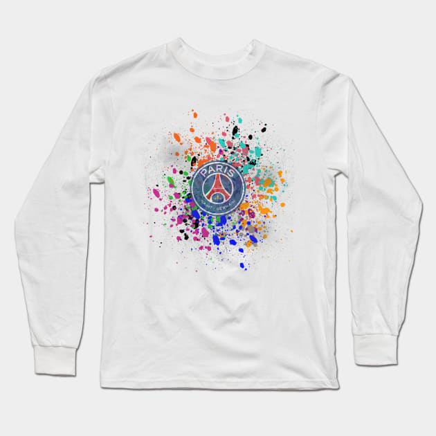 Watercolor PSG Long Sleeve T-Shirt by ivonlionard